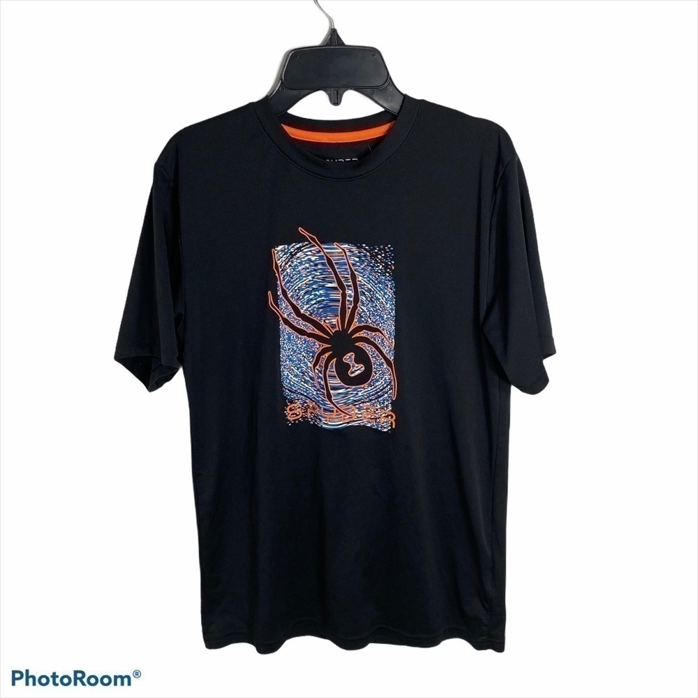 Spyder Short Sleeve T-shirt Youth Boys XL Black